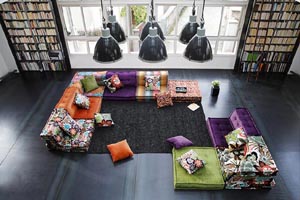 Stylish rooms courtesy of Roche Bobois