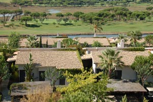 Views over the lush golf course