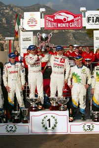 Winners of the 2004 Monaco Rallye