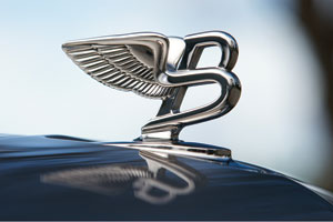 The emblematic Bentley bonnet mascot