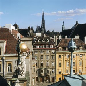 The elegant streets of Vienna, Austria