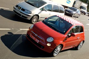 Test driving the Fiat 500