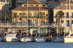 Malaga quayside Muelle Uno