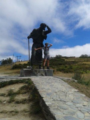 Near the highest point of the Camino